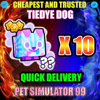 TIEDYE DOG X10 |PS99