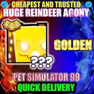 HUGE REINDEER AGONY GOLDEN