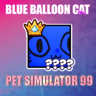 TITANIC BLUE BALLOON CAT