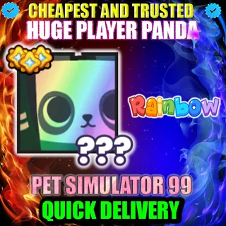 HUGE PLAYER PANDA RAINBOW