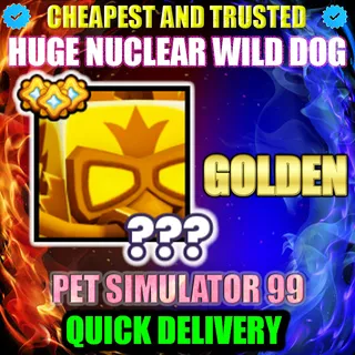 HUGE NUCLEAR WILD DOG GOLDEN