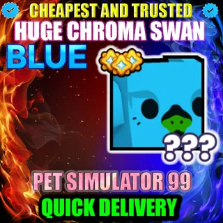 HUGE BULE CHROMA SWAN