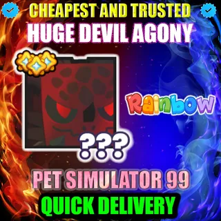 HUGE DEVIL AGONY RAINBOW