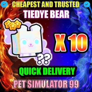 TIEDYE BEAR X10 |PS99