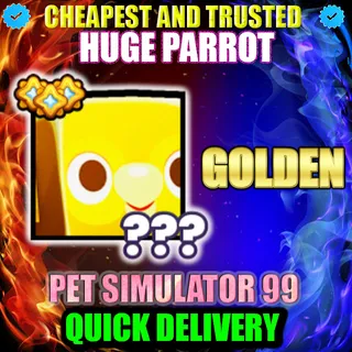 HUGE PARROT GOLDEN