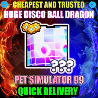 HUGE DISCO BALL DRAGON