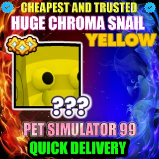 HUGE YELLOW CHROMA SNAIL