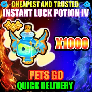 INSTANT LUCK POTION IV X1000