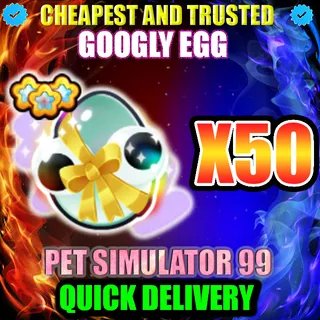 GOOGLY EGG X50