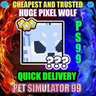 HUGE PIXEL WOLF 