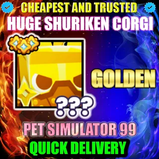 HUGE SHURIKEN CORGI GOLDEN