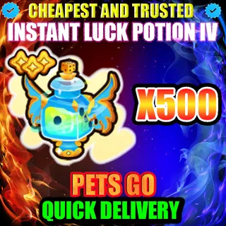 INSTANT LUCK POTION IV X500