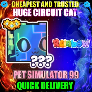 HUGE CIRCUIT CAT RAINBOW