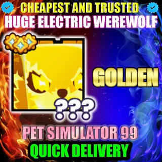 HUGE ELECTRIC WEREWOLF GOLDEN