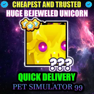 HUGE BEJEWELED UNICORN  