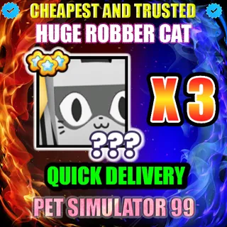 HUGE ROBBER CAT X3