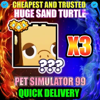 HUGE SAND TURTLE X3