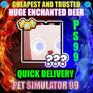 HUGE ENCHANTED DEER 