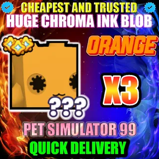 HUGE ORANGE CHROMA INK X3