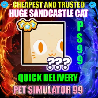 HUGE SANDCASTLE CAT |PS99