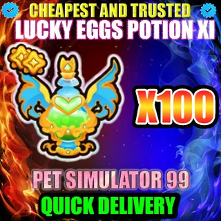 LUCKY EGGS POTION XI X100