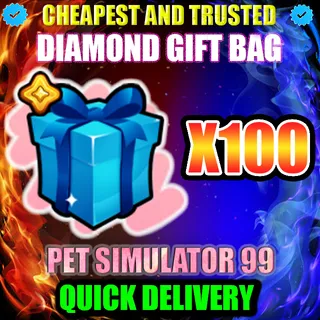 DIAMOND GIFT BAG X100