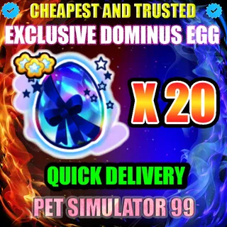 EXCLUSIVE DOMINUS EGG X20