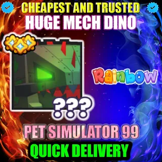 HUGE MECH DINO RAINBOW