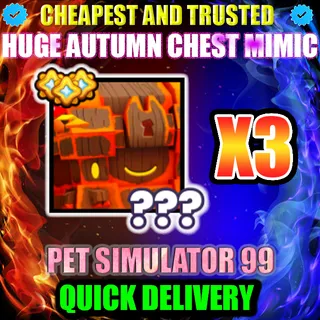 HUGE AUTUMN CHEST MIMIC X3