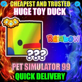 HUGE TOY DUCK RAINBOW