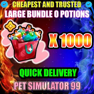 LARGE BUNDLE O POTIONS X1000 