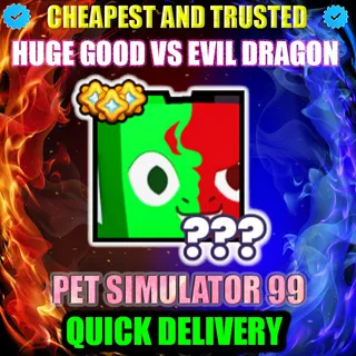 HUGE GOOD VS EVIL DRAGON