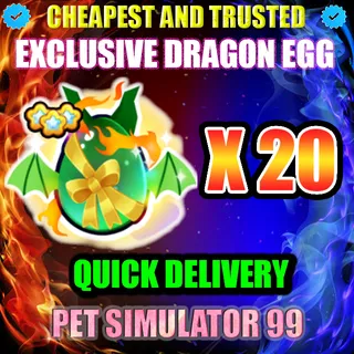 EXCLUSIVE DRAGON EGG X20