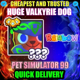 HUGE VALKYRIE DOG RAINBOW