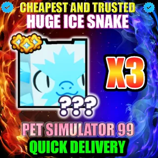 HUGE ICE SNAKE X3