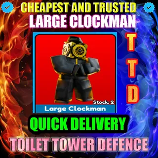 LARGE CLOCKMAN