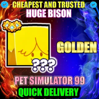 HUGE BISON GOLDEN