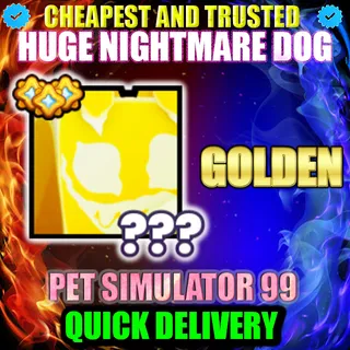 HUGE NIGHTMARE DOG GOLDEN