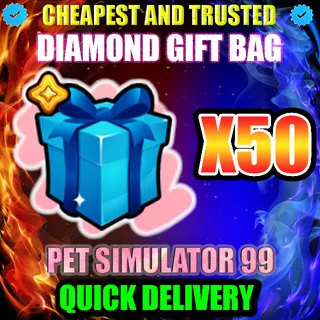 DIAMOND GIFT BAG  X50