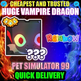 HUGE VAMPIRE DRAGON RAINBOW