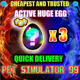 ACTIVE HUGE EGG x3 