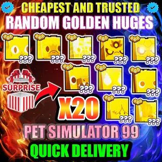 RANDOM GOLDEN HUGES X20