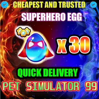 SUPERHERO EGG x30  