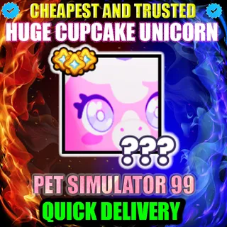 HUGE CUPCAKE UNICORN