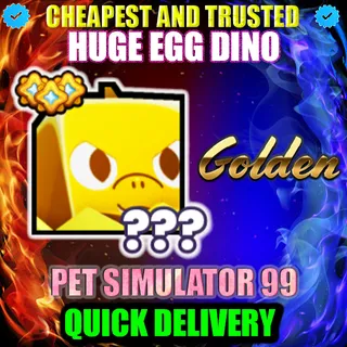 HUGE EGG DINO GOLDEN