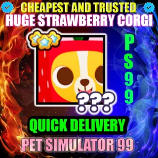 HUGE STRAWBERRY CORGI |PS99