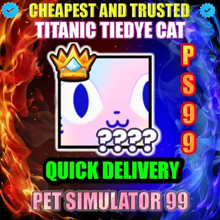TITANIC TIEDYE CAT