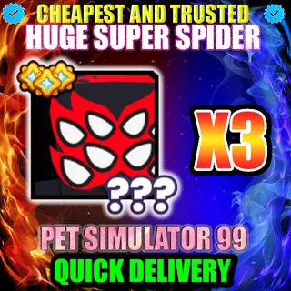 HUGE SUPER SPIDER X3