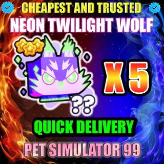 NEON TWILIGHT WOLF X5 |PS99