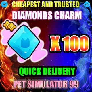 DIAMONDS CHARM X100
